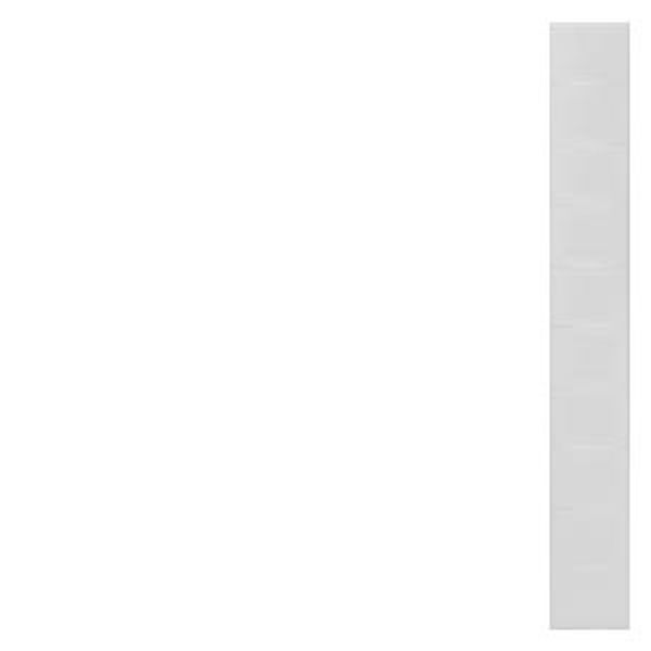 Labeling plate, front, width: 8.2 mm, snap-on mounting, white, 6 mm2 image 1