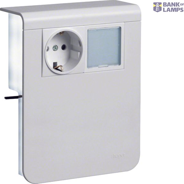 acc.box SL20115 socket+LED p.white image 1
