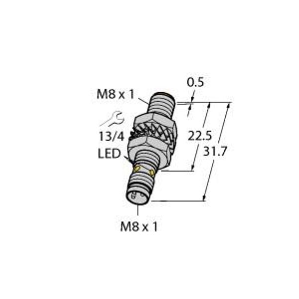 Inductive Sensor With Increased Switching Distance   BI3-M08K-AN6X-V1131 image 1
