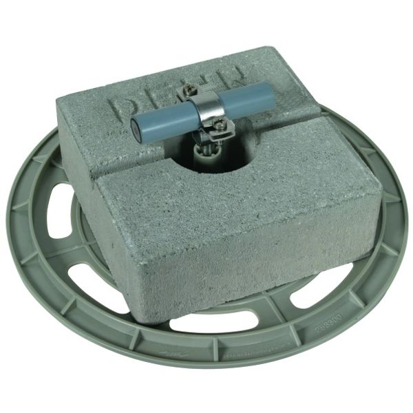 Roof conductor holder w. support plate a. concr. block f. HVI Cond. 20 image 1