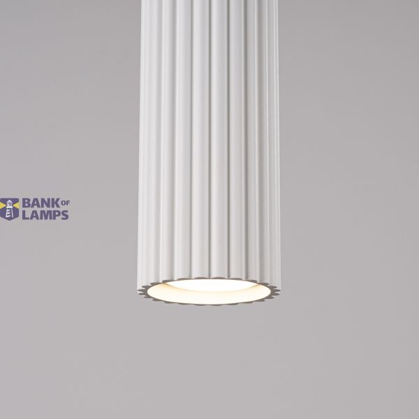 DOUBLE HANGING ON A WHITE CARBON STRIP, 2XGU10 ALUMINUM LAMPSHADES image 8