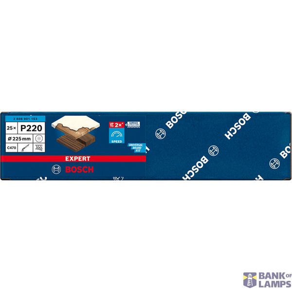 EXPERT C47 Sandpaper with 19 holes for Drywall Sanders 225 mm, G 22 25-pc image 3