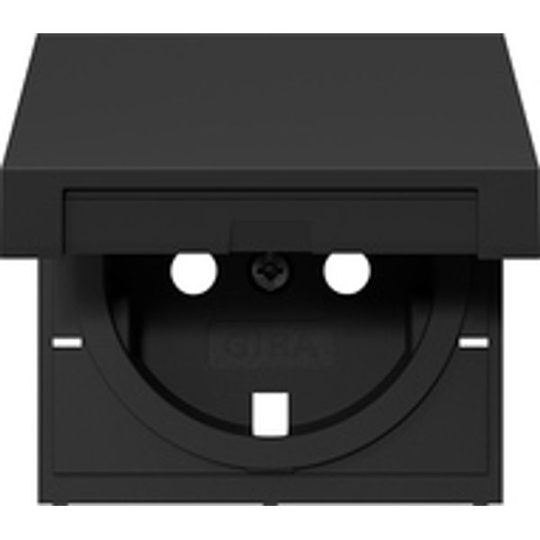 cover 4922005 SCHUKO-SD.KD System 55 black w image 1