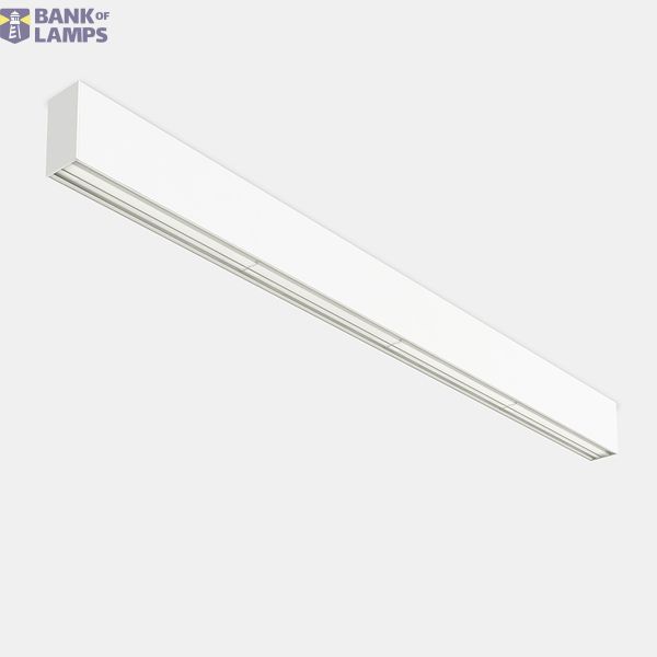 Lineal lighting system Infinite Pro 1136mm Surface Lens 90º 17.08W LED neutral-white 4000K CRI 80 ON-OFF Grey IP40 2818lm image 1