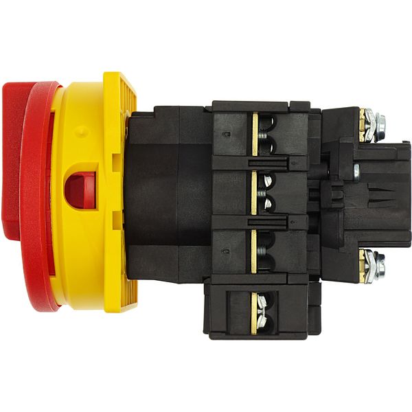 P1-32/EA/SVB/N Main switch, P1, 32 A, flush mounting, 3 pole + N, Emergency switching off function, With red rotary handle and yellow locking ring, Lockable in the 0 image 23