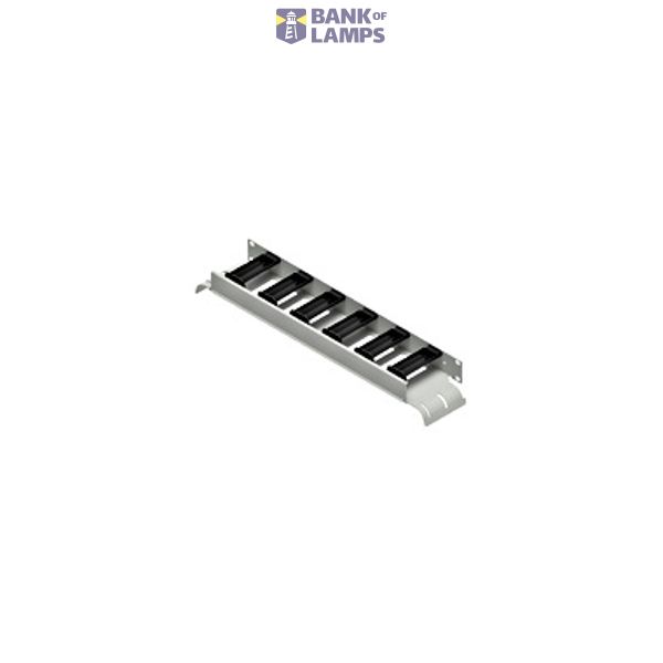 Front panel with front flap, 1HE, RAL7035 image 1