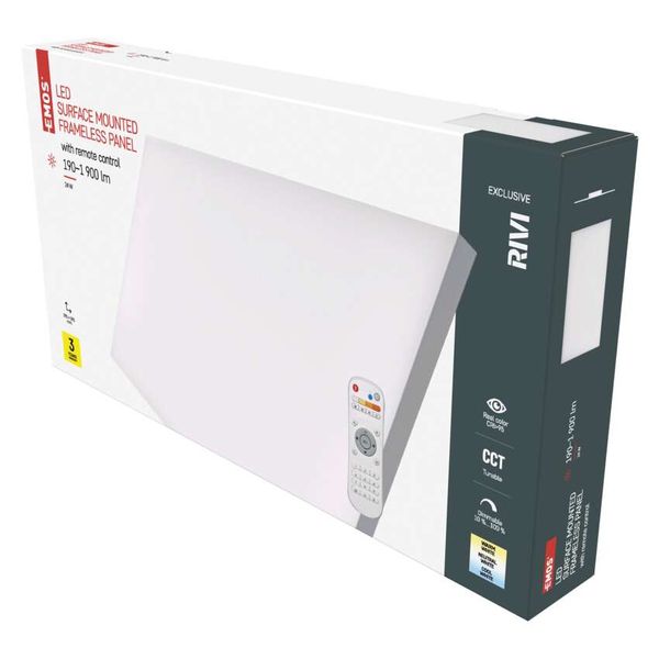 LED ceiling light IRVI 30x60, 24W, dimmable, adjustable CCT image 1