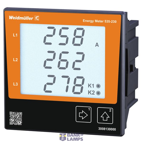 Measuring device electrical quantity, 480 V, Modbus RTU over Ethernet, image 1