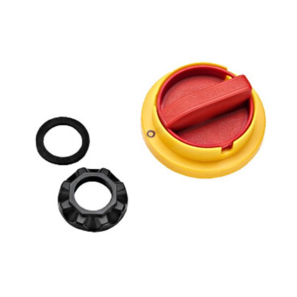 CAPUS Panel Rotary handle for door coupling drive yellow-red image 1