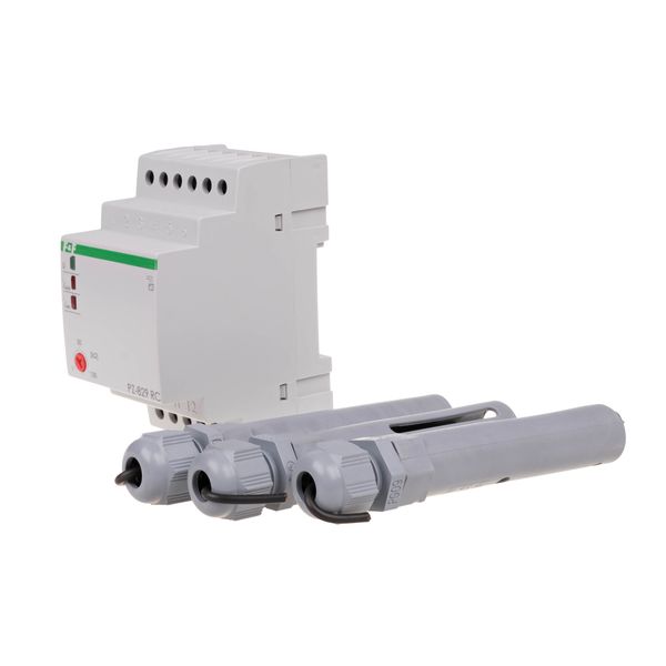 two-state liquid level control relay with probe sensitivity adjustment PZ-829 RC, DIN rail mounting, contact: 2x1NO/NC 230V image 1