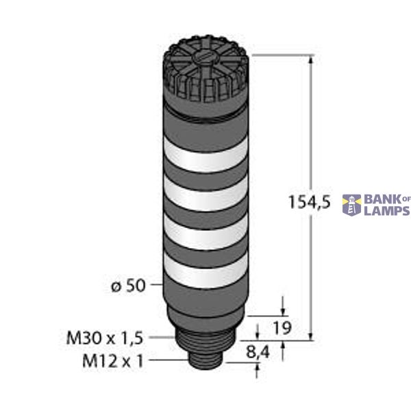 LED Signal Light Tower Light   TL50BLWGYRAQ image 1