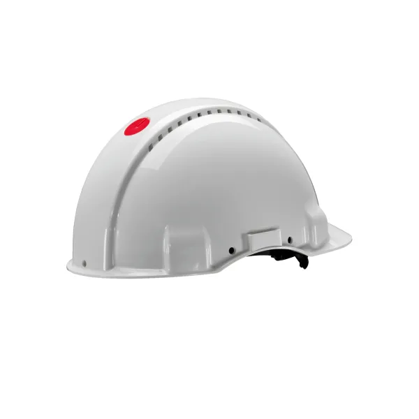 3M™ Hard Hat, Uvicator, Pinlock, Ventilated, Leather Sweatband, White, image 3