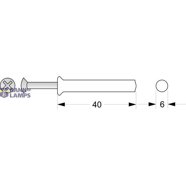 Expansion plug with quick-mounting screw KRSM ᴓ6 x 40 image 2