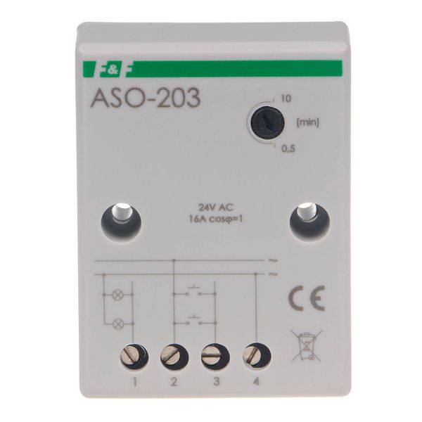 staircase automatic switch, with 24V screw terminals - anti-blocking function image 2