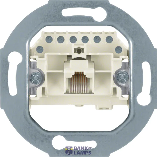 UAE socket, 8-pin, white, flush-mounted module insert image 1