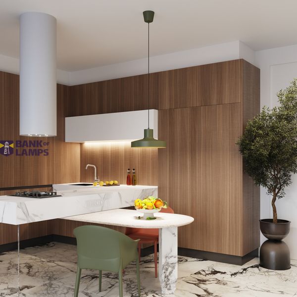 Pendant lamp BILO olive green image 9