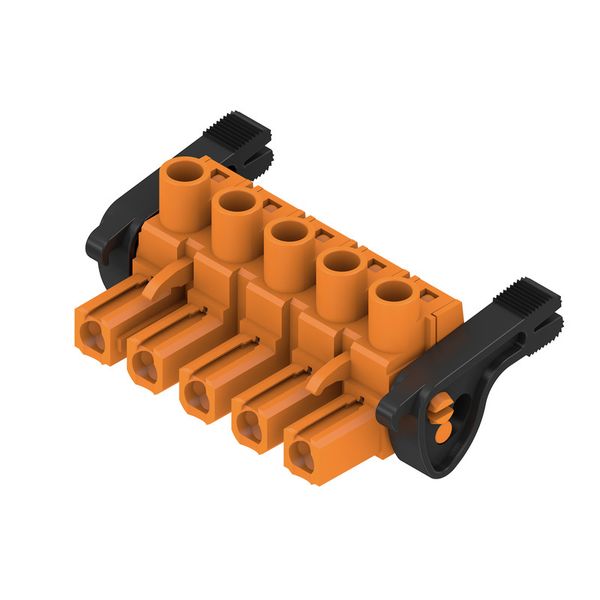 PCB plug-in connector, female plug, 7.62 mm, Number of poles: 5, 180°, Clamping yoke connection, Clamping range, max. : 4 mm², Box image 2
