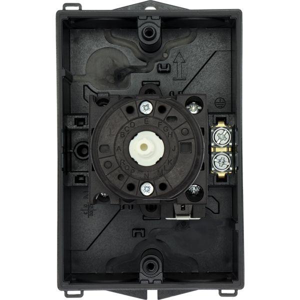 T0-3-15683/I1/SVB-SW Main switch, T0, 20 A, surface mounting, 3 contact unit(s), 3 pole, 2 N/O, 1 N/C, STOP function, With black rotary handle and locking ring, Lockable i image 24