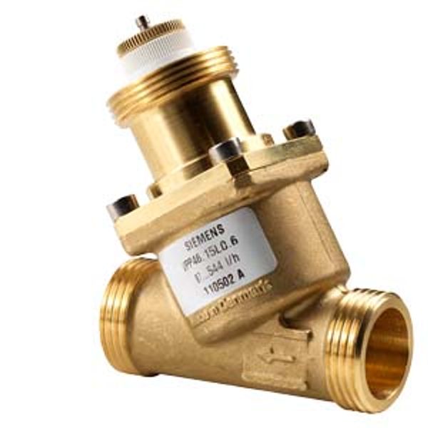 VPP46.15L0.4 - Combi valves, externally threaded, PN25, DN15, 65...370 l/h image 1