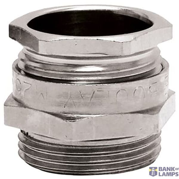 Cable Gland Standard Nickel Plated Brass M50 Metallic Raw color image 1