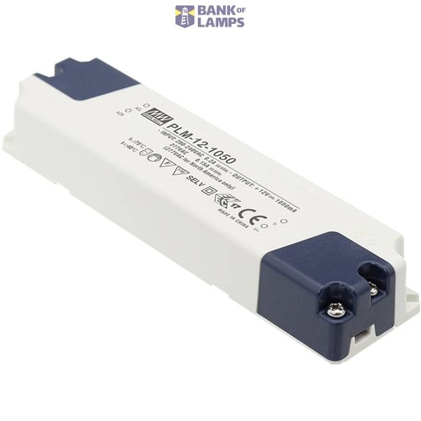 PLM-12-1050 Led driver, Class2 12W, 7-12V, 1050mA CC, MEAN WELL image 1