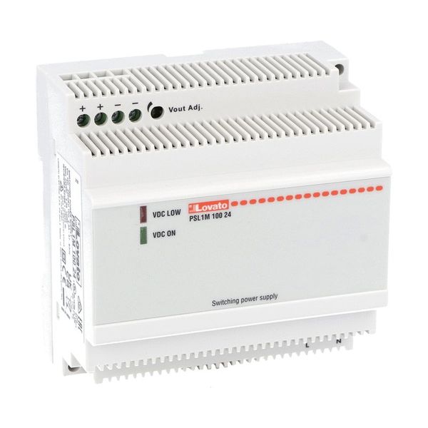 Modular switching power supply, single-phase. 24VDC, 4.2A/100W image 1