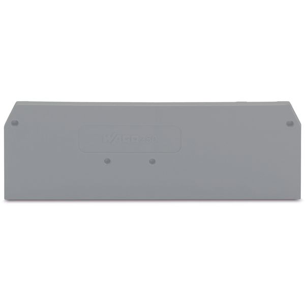 End and intermediate plate 2.5 mm thick gray image 1