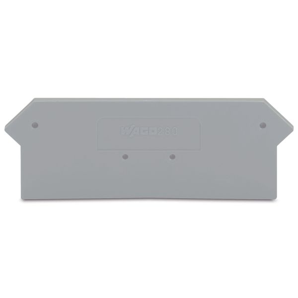 End and intermediate plate 2.5 mm thick gray image 3