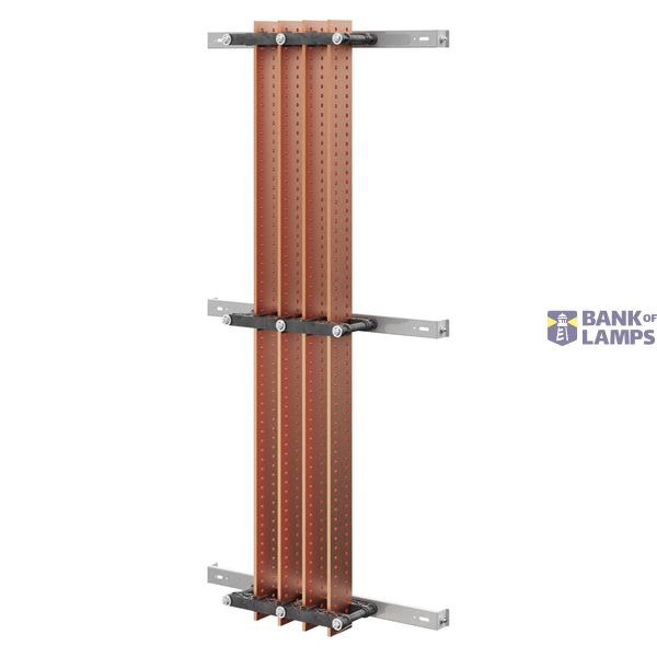 PAIR OF BUSBAR-HOLDER - FOR FLAT BUSBARS 60x5-100x5-100x10 - 800-1250-1600A - FOR STRUCTURES D=600 - EXTERNAL SIDE COMPARTMENT - FOR QDX 1600H image 1