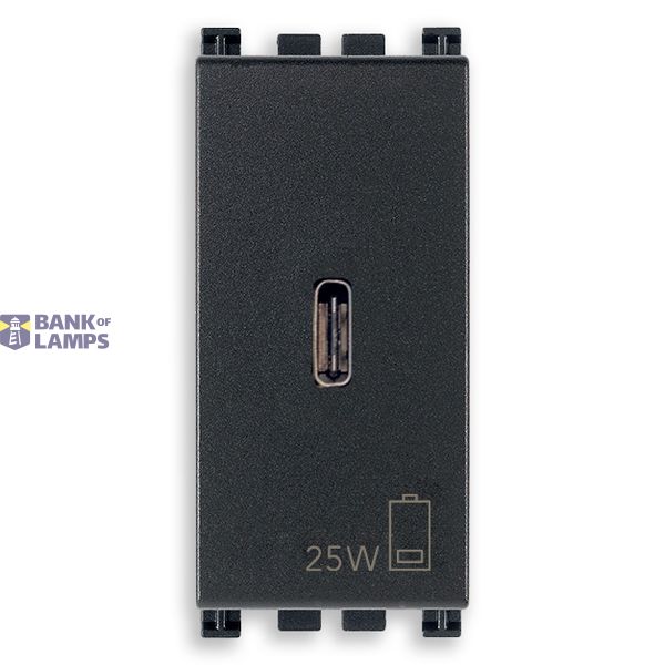 PD C-USB power unit 25W grey image 1