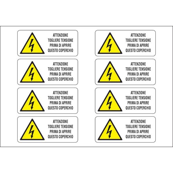 Adhesive label - Dimensions: 300 x 210 mm image 1