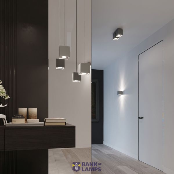 HANGING LAMP QUAD 1 GREY GU10 1X40W IP20 image 11