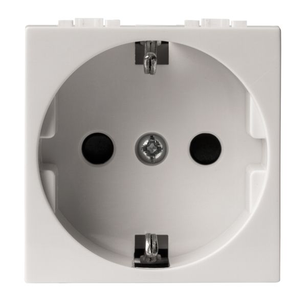 GERMAN SHUTTERED 2P+E 16A WHITE image 1