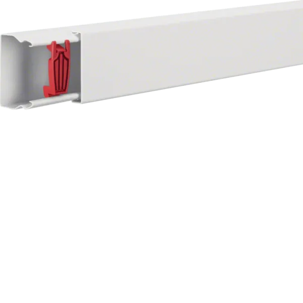Cable routing duct sheet steel LFS 40x60mm traffic white image 1