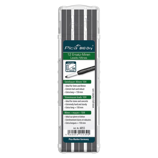 Pica 6055 BIG Dry Refill Stone Pencil 10H image 3