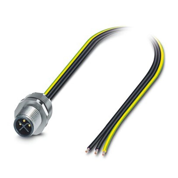 SACC-E-M12MSS-3P-M16/0,5 PE - Device connector front mounting image 1