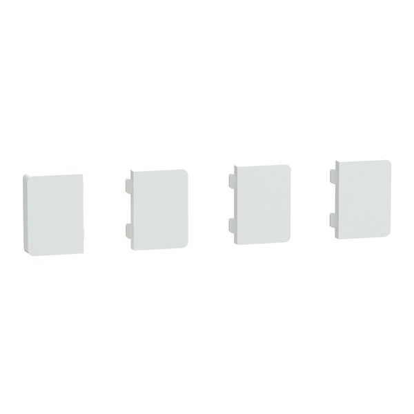 Push button, KNX, Merten System Design, 4gang, rockers, lotus white image 1