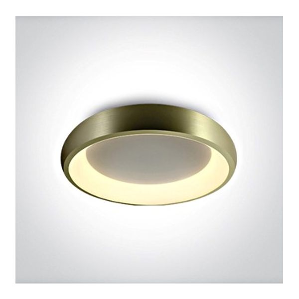 62134N/BBS/V BRUSHED BRASS PLAFO LED 30W CCTV IP20 230V DIM image 1