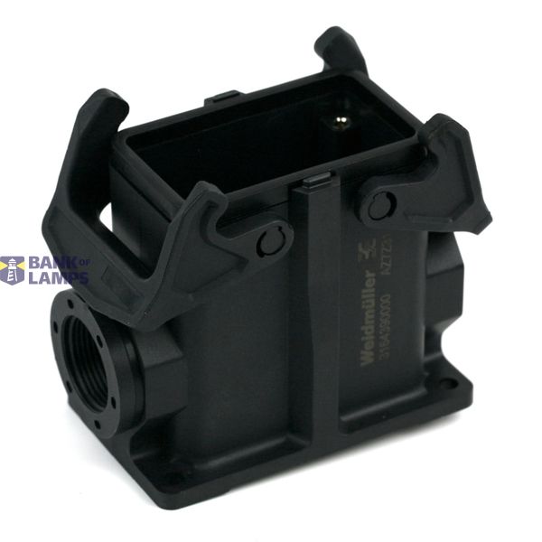 Housing industry connectors, Base housing, Side-locking clamp on lower image 1