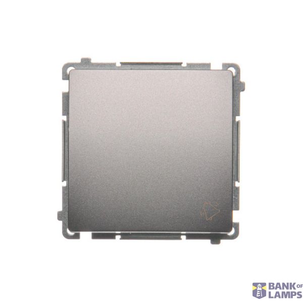 Bell Button, (module), 10AX, quick connection, Inox, metallized image 1