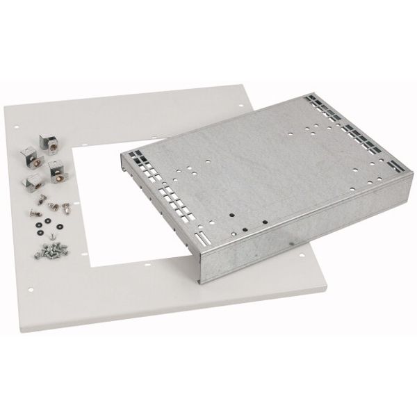 XMIX16/3__/04/06/F__/E+O/D Mounting kit, for IZMX16, 3p, fixed mounted design, WxD=425x600mm, +door, grey image 1