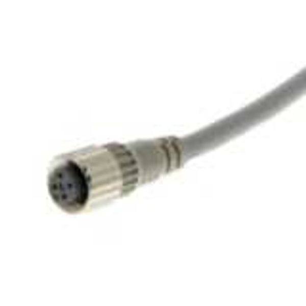Sensor cable, M12 straight socket (female), 4-poles, B coded, PVC fire image 2
