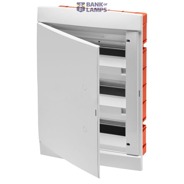 DECORATIVE ENCLOSURES PRE-ARRANGED FOR HOUSING TERMINAL BLOCKS - BLANK DOOR - WHITE - 36 (12X3) MODULES image 1