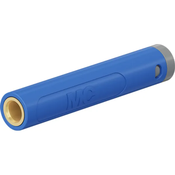 4 mm socket, crimp connection, 2.5 mm², mounting Ø 8 mm, blue, 64.2065-23 image 1