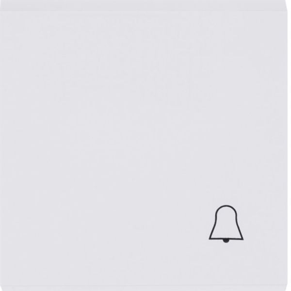 Key with bell symbol - white image 1