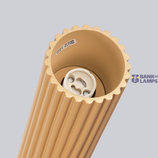 CEILING LAMP TUBE PIPE 60CM WITH GOLDEN GROOVING FOR LIVING ROOM FOR GU10 image 6