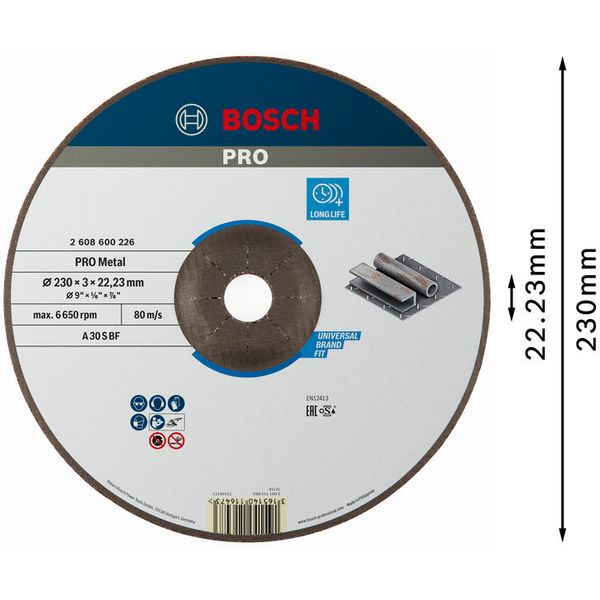 Expert for Metal cutting disc with depressed centre A 30 S BF, 230 mm, 3,0 mm image 2