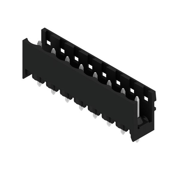PCB plug-in connector, male header, open side, THT solder connection, 5.08 mm, Number of poles: 8, 180°, Solder pin length (l): 3.2 mm, tinned, black, Box image 2