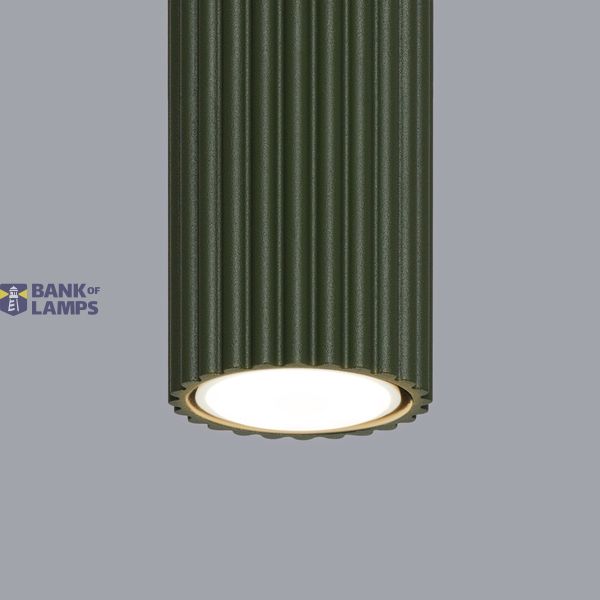 HIGH CEILING TUBE GREEN 20CM FROM THE KARBON SERIES FOR LIVING ROOM image 4