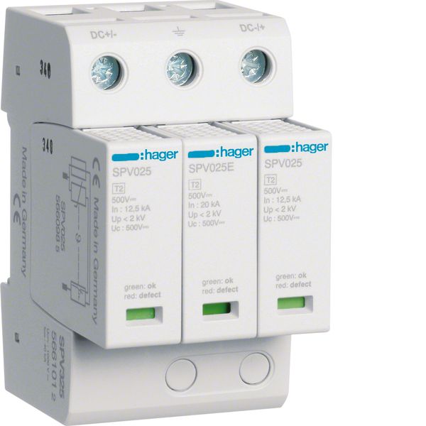 SPD pluggable photovoltaic 25kA class 2 image 1